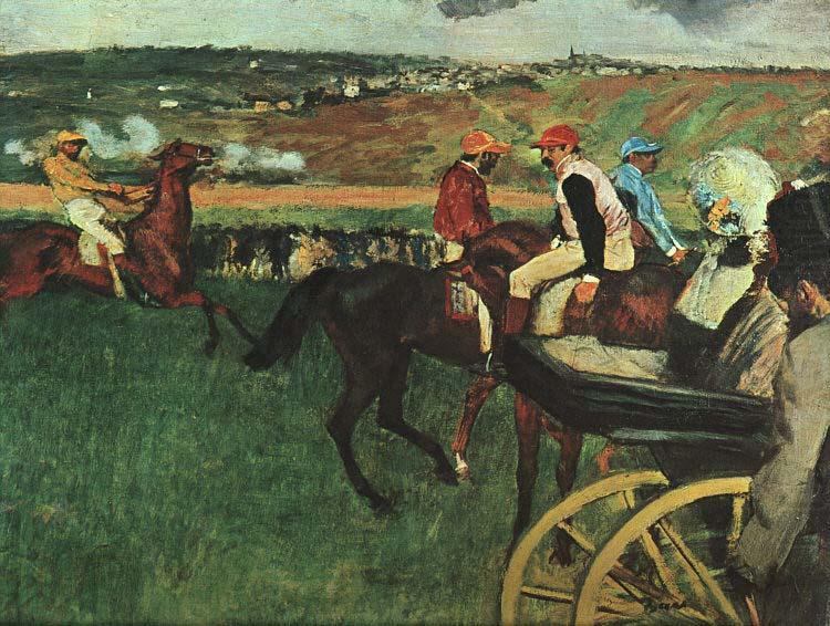 Edgar Degas At the Races oil painting picture